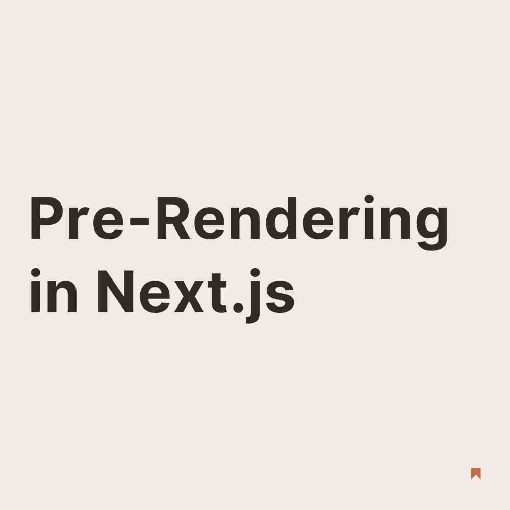 Pre-Rendering in Next.js